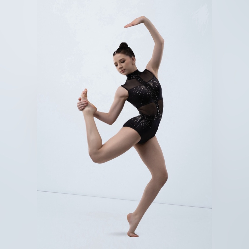 NWT Weissman Elite “The Devil You Know” Black Dance Leotard